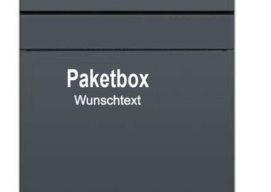 Paketbox Aufkleber mit Wunschtext Paket Box Kennzeichnung (RT87/15)