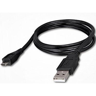 Micro-USB Typ-B auf USB Typ-A Ladekabel Datenkabel 1.0m schwarz CDA6050000C2