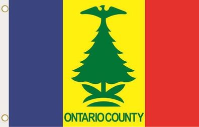 Fahne Flagge Ontario County (New York) Hissflagge 90 x 150 cm
