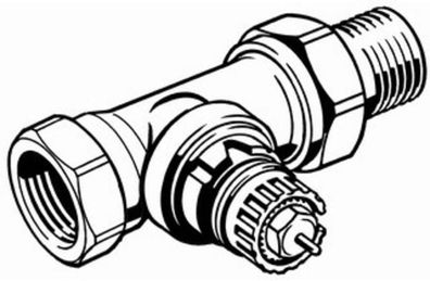 Danfoss Thermostatventil Unterteil 1/2 Durchgang, 013G0034