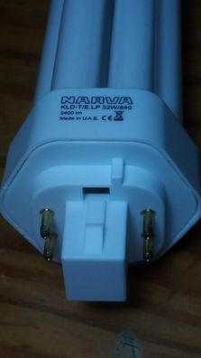 1x NARVA T/ E Plus 32w/840 CE 4 Stifte Pins Bolzen Stäbe Zinken Lampe coolwhite