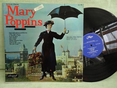 LP allegro All781 Songs from Mary Poppins The New York Theatre Orchstra