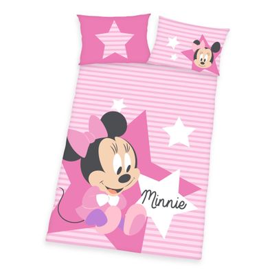 Disney Minnie Mouse Baby Bettwäsche 40 x 60 cm + 100 x 135 cm