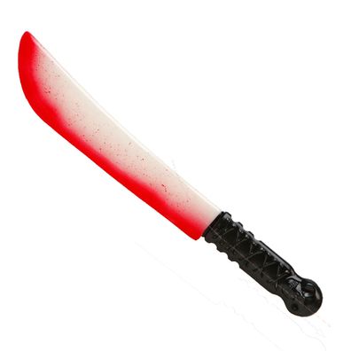 Blutiges Messer 41cm blutverschmierte Waffe Halloween leuchtet im Dunkeln