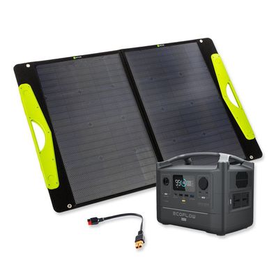 EcoFlow RIVER MAX Powerstation Bundle mit SolarBuddy Solartasche