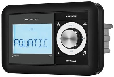 Aquatic AV CP6 Watertight Marine Radio IP65 4x72W max Bluetooth USB IOS Android