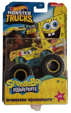 Mattel GKD21 Hot Wheels Monster Trucks Nickelodeon Spongebob Charakter Car Spong