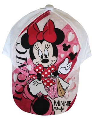 Kinder Kappe Disney Minnie Maus "Iconic Minnie Mouse" für Mädchen, Gr. 52 weiß
