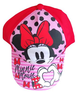 Disney Minnie Maus Kappe Base Cape Mütze Minnie Mouse Schleifen Punkte Herz für