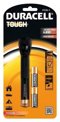 LED-Taschenlampe Duracell Tough Focus FCS-1. 3W High Power LED Alu-Gehäuse