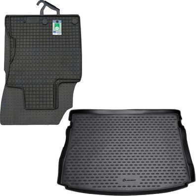 PETEX Gummimatten + Kofferraum-Schalenmatte schwarz für Nissan Qashqai ab 02/2014