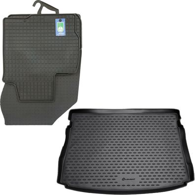 PETEX Gummimatten + Kofferraum-Schalenmatte schwarz für Mitsubishi ASX ab 06/2010