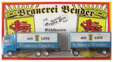 Brauerei Bender Nr.01 - Wolfsteiner Grafen Pils - MAN - Hängerzug