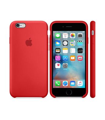 Original Apple iPhone 6 Plus / 6S Plus Silikon Case MKXM2ZM/ A Product Red Neu OVP