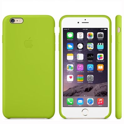 Original Apple iPhone 6 Plus / 6S Plus Silikon Case MGXX2ZM/ A Green Neu