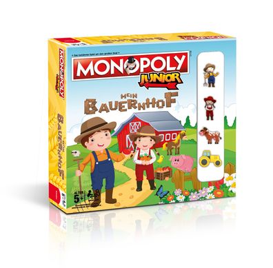 Monopoly Junior - Mein Bauernhof Gesellschaftsspiel Brettspiel Kinderspiel