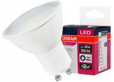 LED GU10 Osram 5W cool white (neutralweiß 4000k)