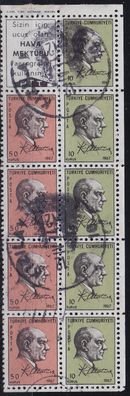 TÜRKEI TURKEY [1967] MiNr 2051-52 H-Blatt ( O/ used ) [01]
