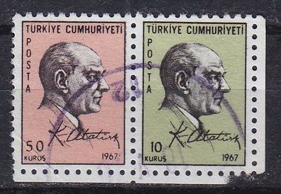 TÜRKEI TURKEY [1967] MiNr 2052 + 51 ( O/ used )