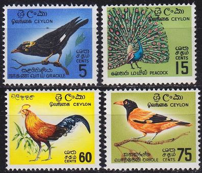 CEYLON SRI LANKA [1966] MiNr 0340-43 ( * */ mnh ) Vögel