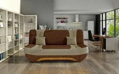 Sofa Couch Garnitur Sofagarnitur EVA 2 mit Schlaffunktion und Bettkasten NEU