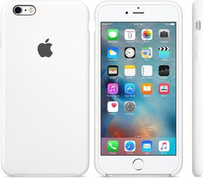 Original Apple iPhone 6 Plus / 6S Plus Silikon Case MKXK2ZM/ A White Neu OVP