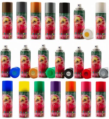Eulenspiegel Effekt-Haarspray Glitzer-Leuchtcolor-Haarspray Jumbo Flasche 125 ml