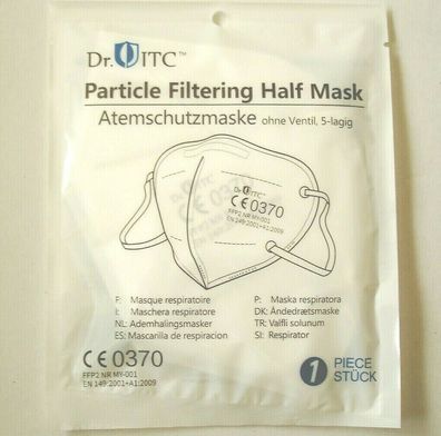 6 Stück FFP2 Maske Mundschutz Schutzmaske Gesichtsmaske CE 0370 einzeln verpackt