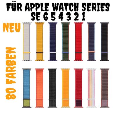 Ersatzarmband Sport Nylon Armband für Apple Watch iWatch SE 6 5 4 3 2 1 Armbanduhr.