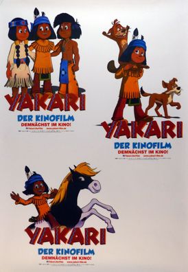 Yakari - Der Kinofilm - Original Satz Fensteraufkleber - Filmposter