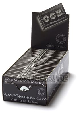OCB Schwarz Black 100er Zigarettenpapier Filigrane Gomme No. 4 kurz