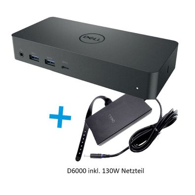 Dell Universal Dock D6000, USB-C/ USB 3.0, 130W, (Neuware, Bulk)