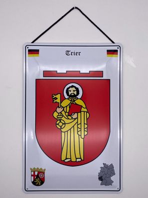 Blechschild mit Kordel 20 X 30 cm Deutschland Trier