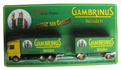 Brauerei Gambrinus Weiden Nr.02 - Immer ein Genuss - MB Actros - Hängerzug