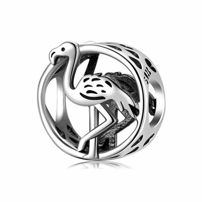 Charms Anhänger für Pandora Armbänder 925 Sterling Silber Charm Flamingo Geschenk Neu