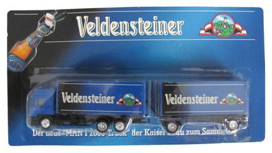 Kaiser Bräu Veldenstein Nr.22 - Schriftzug - MAN F2000 - Hängerzug Oldie - Gebr.