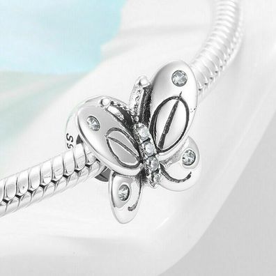 Charms Anhänger für Pandora Armbänder 925 Sterling Silber Schmetterling Tier Geschenk
