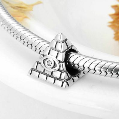 Charms Anhänger für Pandora Armbänder 925 Sterling Silber Charm Pyramide Geschenk Neu
