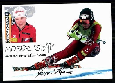 Steffi Moser Autogrammkarte Original Signiert Skialpine + A 88204