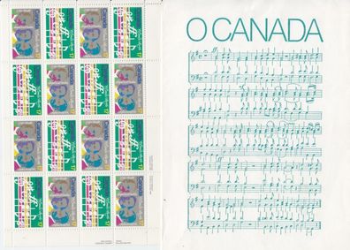 KANADA CANADA [1980] MiNr 0768-69 Bogen ( * */ mnh ) National Hymne