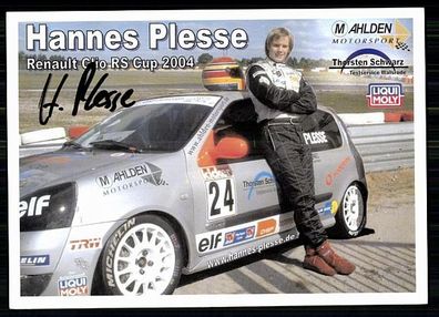 Hannes Plesse Autogrammkarte Original Signiert Motorsport + A 88386