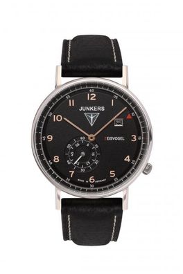 Junkers 6730-5 Eisvogel F13 Herren Armband Leder Armbanduhr Uhren Herrenuhr