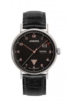 Junkers 6754-5 Eisvogel F13 Herren Uhr Automatik Armband Leder Armbanduhr Uhren