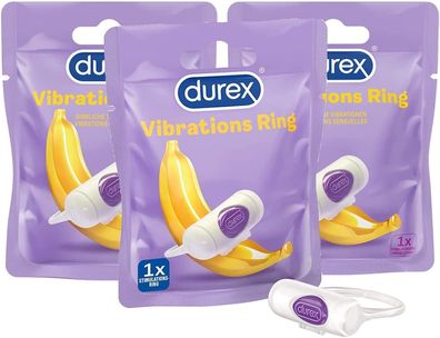 Durex Intense Vibrations Ring - Angenehm weicher Penisvibratorring, 3 Stück