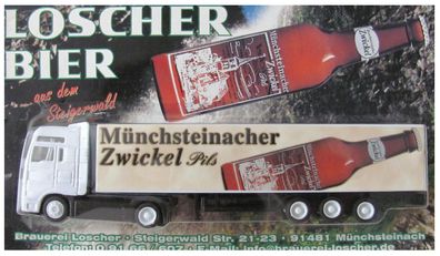 Brauerei Loscher Nr.03 - Münchsteinacher Zwickel Pils - MAN - Sattelzug
