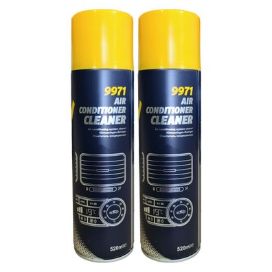 2x Mannol 9971 Air Condition Cleaner 520 ml Klimaanlagen Reiniger Spray Auto KFZ