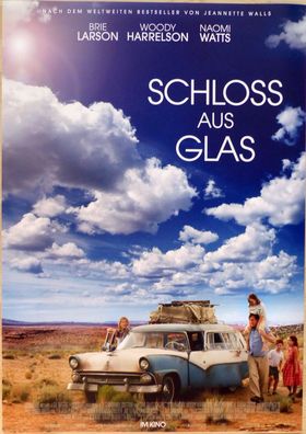 Schloss aus Glas - Original Kinoplakat A1 - Brie Larson, Woody Harrelson - Filmposter