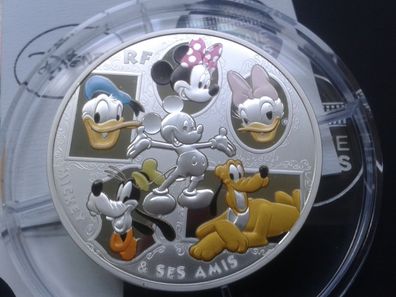50 euro 2018 PP Frankreich Mickey and Friends Disney(®) 155,5g 5 Unzen 5 oz. Silber