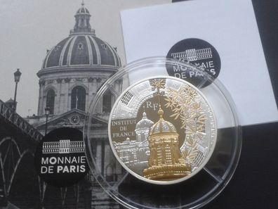 50 euro 2016 PP Frankreich Institut de france 5 Unzen Silber mit Gold nur 250 Stück