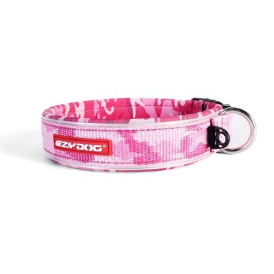 EzyDog Neo Classic Hundehalsband - pink camo S 34-38cm, Breit 1,9cm